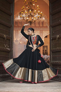 Ethnic Clothing Festival Wear Stitched Navratri Collection Chaniya Choli Available in Bulk Quantity - Product Image 3