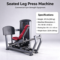 Machine de presse à jambes assise à charge libre pour usage commercial, équipement de fitness pour la musculation des jambes, OEM disponible