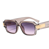 Lunettes de soleil carrées rétro classiques 2024, couleur miel, noires, pour hommes, design urbain original, lunettes de soleil à bas prix, noires, pour femmes