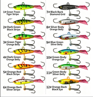 Leurre de pêche sur glace Balance, Jig vertical, Leurre dur à coulée rapide, Mini leurre artificiel en forme de poisson pour la pêche sur glace et la pêche à la ligne