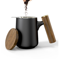 DHPO tasse infuseur à thé en céramique écologique 500ml avec boîte-cadeau créative conception personnalisée pour l'école en gros tasses à café et à thé