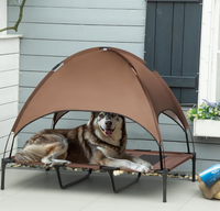 Lit carré pour chien sur mesure, respirant, en maille, rafraîchissant, écologique, durable, imperméable, surélevé, amovible et lavable
