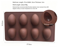 Moule en silicone pour œufs de Pâques, glaçons, savon, crème glacée, gâteaux DIY personnalisés, qualité alimentaire, certifié FDA LFGB, produits en silicone OEM ODM