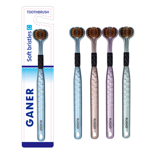 המפעל הסיטונאי שלוש צדדיות מברשת עמוק נקי ראש משולש מברשת שיניים רכה נוספת - Product Image 5