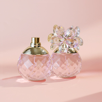 Flacon de parfum vide rechargeable personnalisé transparent coloré 30ml 50ml 60ml 100ml avec emballage et logo