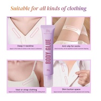 Colle corporelle transparente résistante à la transpiration et au lavage à l'eau pour vêtements, idéale pour les robes décolletées, soutiens-gorge, perruques, chaussettes, bas et justaucorps