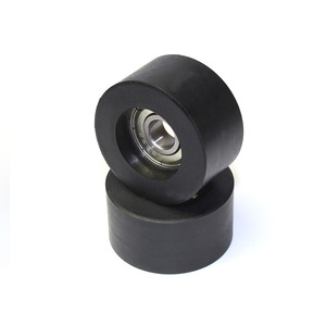 Manufacturer Supplies Heavy-Duty 608RS Bearing Steel + PU 8*36*18.5mm <b>Door</b> <b>Curtain</b> Pulleys <b>Curtain</b> <b>Poles</b> Tracks Accessories - Product Image 5