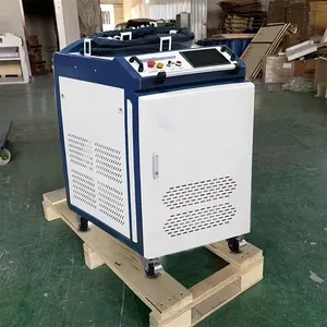 Macchina per la pulizia Laser in fibra 1000W/1500W a mano per la rimozione della ruggine Laser per la vernice con motore MAX/SUP facile da usare