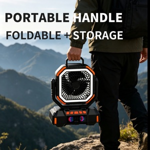 Multifunctional Remote-controlled With <b>Timer</b> Easy to Operate LED <b>Light</b> Charging USB Camping Fan Outdoor Fan 40000mAH - Product Image 6