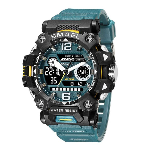 Smael 8072 Mens Style Watch Factory Price Sport Chronograph Dual Analog Digital Quartz Watches for Men Student Montre Relojes