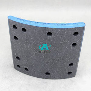 Doublure de frein 19036/19037, sans amiante, qualité OE, doublure de frein d'essieu arrière pour camion et bus européens - Product Image 1