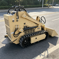 Chargeuse sur chenilles cellulaire automatique à chargement frontal avec moteur Kubota pour le mélange léger de ciment et de matériaux de construction, haute efficacité