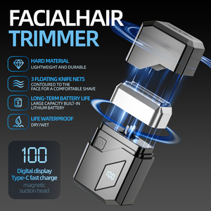 New cross-<b>border</b> reciprocating electric digital <b>display</b> fully washable travel portable shaver for beards - Product Image 1