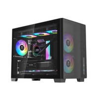Boîtiers d'ordinateur de bureau JNP en verre trempé avec tour de refroidissement efficace pour votre configuration informatique