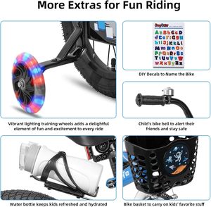 2021 New 12'' 14'' 16'' 18'' Boys and Girls Battery Powered Height Adjustable 2-12 Years Old Kids Bicycle - Product Image 3