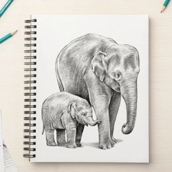 2er Pack 9 "x 12" 100 Blatt 68lb 100gsm Mixed Media Rough Texture Skizzen papier block und Zeichen papier block für Künstler und Hobbisten - Product Image 2