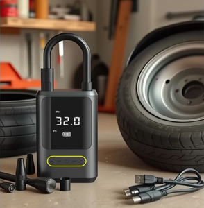 Inflador de bomba eléctrica de 150PSI, compresor de aire multiusos para coche, batería recargable USB tipo C de 4000mAh para bicicleta, motocicleta y coche - Product Image 3