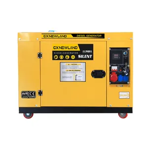 Generador diésel trifásico portátil súper silencioso eléctrico 8kw 8,5 kW 9kw 10000 W 10000 vatios 10kw