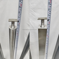 Poteaux carrés en acier inoxydable de 36 pouces de haut (50*50mm) faciles à installer pour la décoration de rampes d'escalier