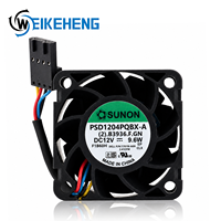 Ventilateur de refroidissement axial Sunon DC12V 9.6W AC EC5V 24V 48V 40X40X28MM 4028 4CM à double roulement à billes 4 fils PWM PSD1204PQBX-A pour serveur et onduleur