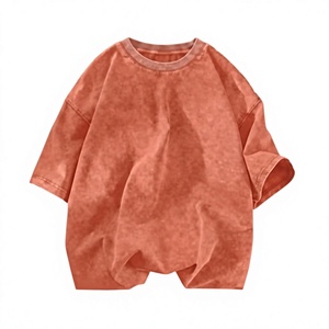 Camisetas Oversize para Hombre de Fácil Colocación, Lavado Ácido, OEM, 100% Algodón Pesado, Transpirables, Manga Corta, Personalizables, de Secado Rápido, Estilo Vintage - Product Image 1
