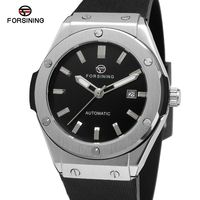 Jam Tangan Forsining Pria Logo Kustom Merek Tourbillon Otomatis Mekanik Jam Tangan Mewah Kecil Jam Tangan Mekanik untuk Pria