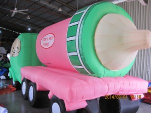 Inflatable Truck With Milk Bottle for Brand Advertising Balloon Type Waterproof & Sun Resistant Electric Air <b>Pump</b> - Product Image 3