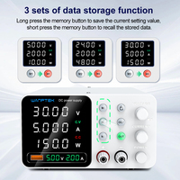 Alimentation électrique de laboratoire réglable DC de haute précision Wanptek TPS-C305, source régulée variable pour banc de travail