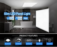 Fabricant chinois Panneau LED mince carré 40W monté en surface pour intérieur Panneau lumineux 60x60 LED