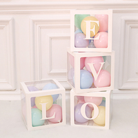 Boîte à ballons transparente bricolage pour arrangement de fête d'anniversaire proposition surprise et confession d'amour pour les événements et les célébrations de bébé