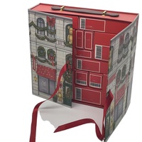 Boîte de rangement créative personnalisée en vrac, design à double porte magnétique, recyclable, boîte d'emballage de mode avec insert, ruban pour les amoureux