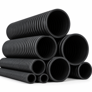 Tubería Corrugada de Doble Pared de HDPE Resistente a Productos Químicos, de Alta Calidad, SN16 DN300-DN800, <span class=keywords><strong>para</strong></span> Drenaje Municipal - Product Image 2