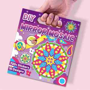 Etiquetas y Marcapáginas DIY para Manualidades de Cumpleaños, Recompensas Familiares y Escolares, Adhesivos Láser de Mosaico para Niños Pequeños - Product Image 2
