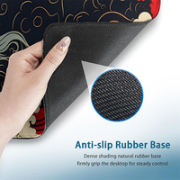 Grand tapis de souris de jeu personnalisable Sea Waves avec base antidérapante et bord cousu Tapis de souris pour clavier d'ordinateur pour le travail de bureau