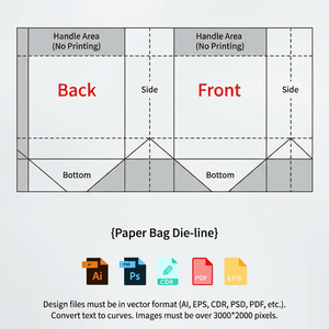 Sacs shopping en papier personnalisés imprimés en gros, OEM, haute qualité pour <span class=keywords><strong>la</strong></span> vente au détail de vêtements et l'emballage de cadeaux pour boutiques - Product Image 3