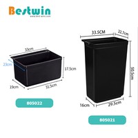 Boîte de rangement commerciale, en plastique polypropylène, Durable, fourre-tout, baignoire, Bus utilitaire pour le transport