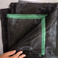 Plantenbeschermingsnet, muggengaas, nylon, zwart gaasnet, zonbestendig, insectenbescherming voor fruit, bloemen, groenten, kas