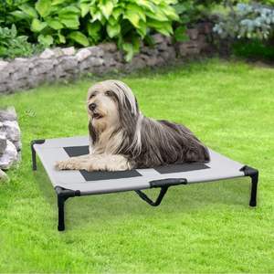 Прочная переносная противоскользящая кроватка для домашних животных с дышащей сеткой, приподнятая охлаждающая кровать для отдыха для собак в помещении и на улице - Product Image 1