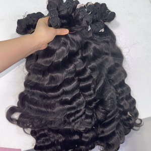 Spedizione Veloce Senza Tasse - Capelli Umani Ricci Naturali <span class=keywords><strong>e</strong></span> Morbidi, Ondulati, Grezzi, Cambogiani, Birmani, Indiani, in Fasci - Product Image 1