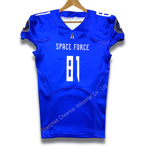 Amerikaans voetbaltenue op maat, kinder Amerikaans voetbaltenue, blauw Amerikaans voetbalkleding - Product Image 1