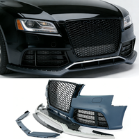 Kit Bumper Depan Gaya PNB RS5 Berkualitas Tinggi Baru, Lip Grille Model Sekrup, Dilengkapi Lubang Sensor Park Assist, Untuk Audi A5/S5 B8 2009-2011, Garansi 1 Tahun