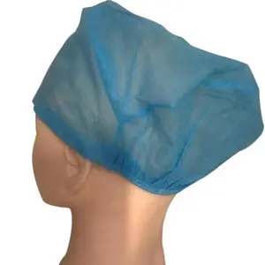 غطاء رأس للأغراض الجراحية، غطاء رأس للأستروجناطيس، غطاء للرأس مستدير للممرضات مقاوم للأتربة وشبكة شعر غير منسوجة PP / SMS