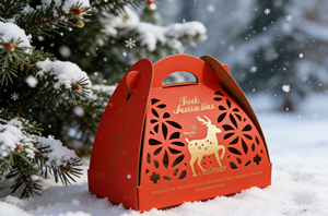 Caja de Regalo Portátil de Cartón con Estampado en Dorado y Diseño Calado - Embalaje de Lujo Certificado por FSC ISO9001 y SMETA de Vietnam, Tamaño Personalizado - Product Image 3