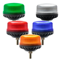 Faro Rotante SM812EC Omologato ECE R65, 36 LED, 120 Lampeggi, IP66, 12-24V, Ambra, Montaggio a Bullone Singolo, 3 Anni di Garanzia