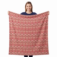 Couverture en polaire tricotée anti-boulochage, design flocon de neige, douce et chaude, pour salon, vente directe usine, OEM