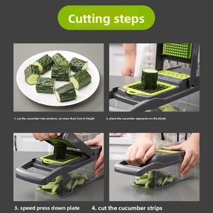 Nouvel ensemble <span class=keywords><strong>de</strong></span> gadgets <span class=keywords><strong>de</strong></span> cuisine multifonctionnels transfrontaliers : coupe-légumes manuel, éplucheur <span class=keywords><strong>de</strong></span> <span class=keywords><strong>pommes</strong></span> <span class=keywords><strong>de</strong></span> <span class=keywords><strong>terre</strong></span>, trancheuse, hachoir et <span class=keywords><strong>râpe</strong></span> pour usage domestique - Product Image 3
