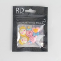 Sacs en mylar personnalisé transparent à une face haute tolérance avec fenêtre transparente fermeture éclair en aluminium emballage de leurre de pêche