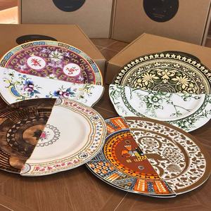 Plato de Cena de Porcelana Fina Italiana, China y Occidental de Lujo Ligero, con Color Subesmaltado, 27.5cm, Empaque en Caja de Regalo - Product Image 2