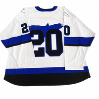 Jersey de Hockey sobre Hielo Sublimado al por Mayor, Jersey de Hockey Profesional Personalizado, 100% Poliéster, Ropa de Hockey sobre Hielo, Ropa Deportiva de Equipo