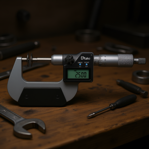 Ttake Digital Gear Micrometer 25.00 Mm Display Precision <b>Measurement</b> <b>Tool</b> - Product Image 3